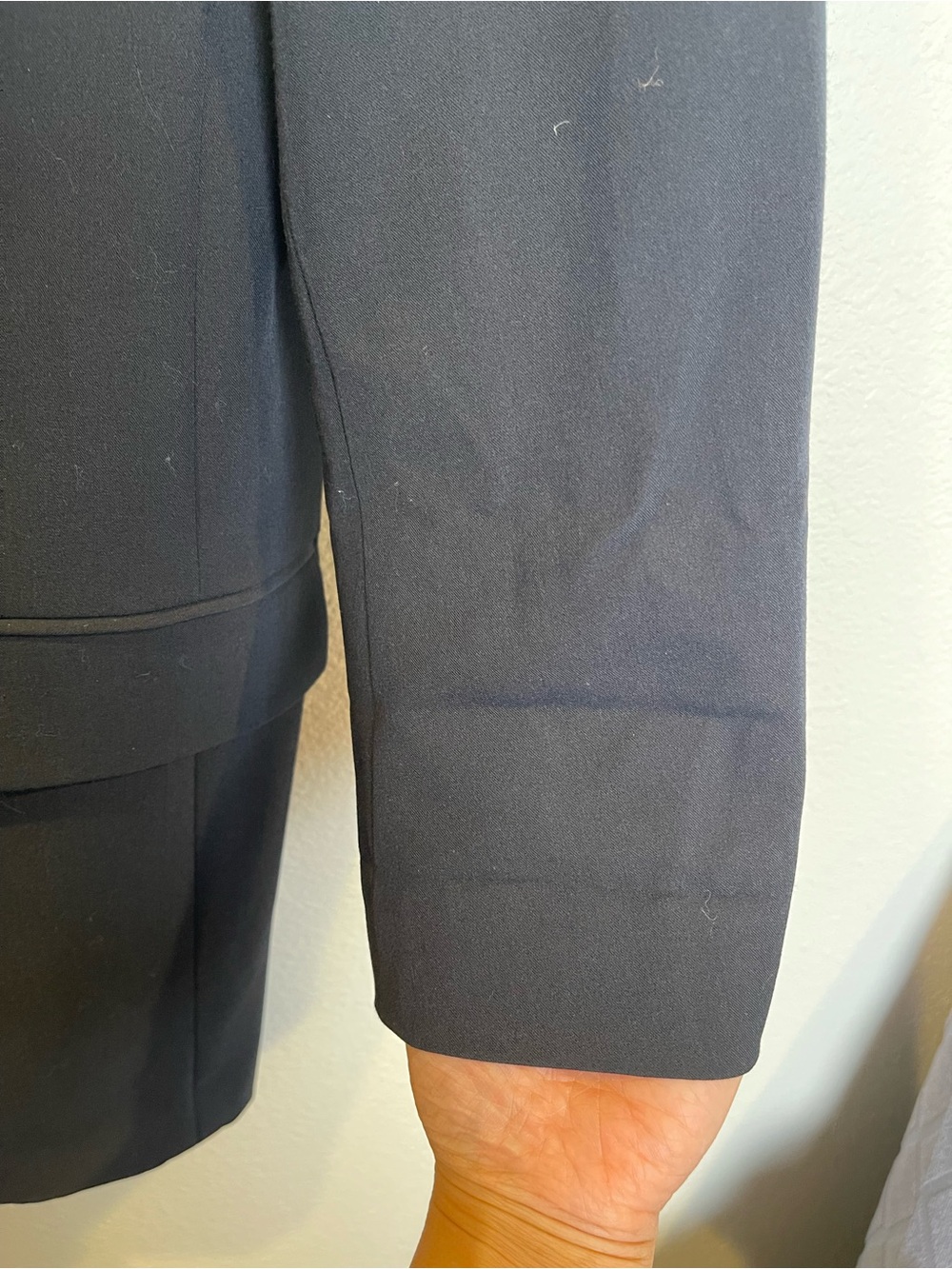 All Saints Ariah Blazer Size 6 Black Double Breasted Minimalist Luxury Career - Picture 14 of 14